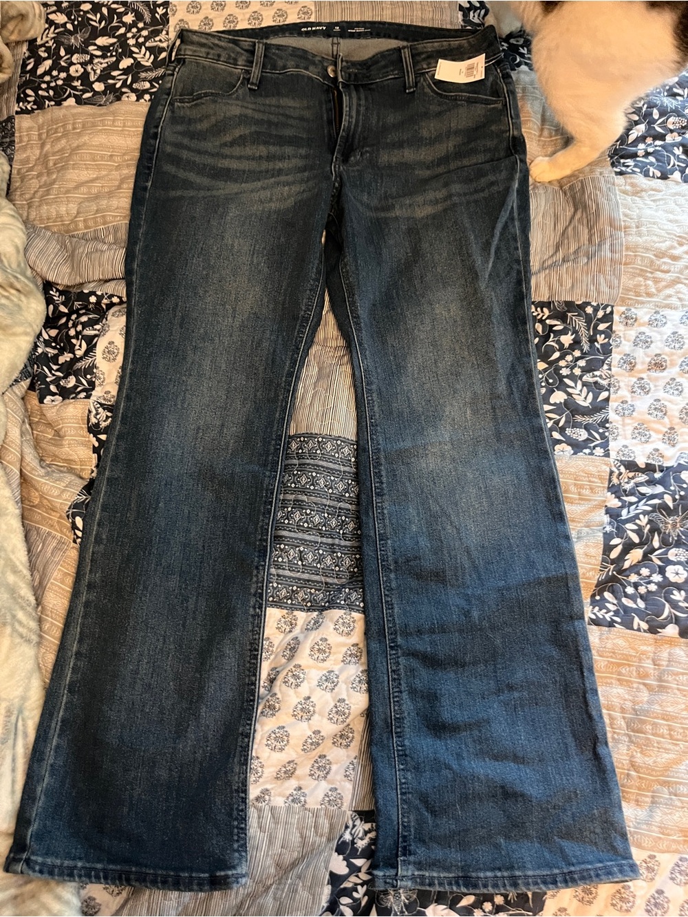 Old Navy Women's Dark Blue Flare Jeans